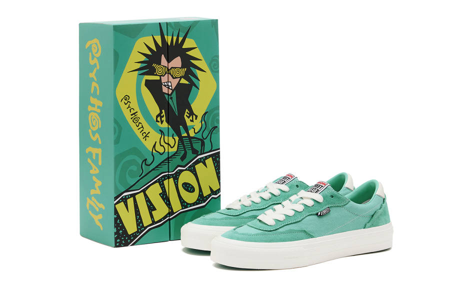 Vision Street Wear Flat Top Low top Skateboard Shoes Unisex Mint Green