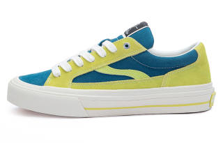 ODDCIRKUS Astley Neon Suede Balance Abrasion Resistant Slip Resistant Low top Skate Shoes Unisex Patchwork Green