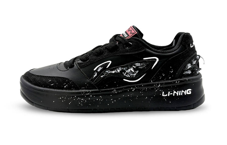 Li-Ning Li Ning Sycee V3 Slip Resistant Abrasion Resistant Low top Skateboard Shoes Men's Black White