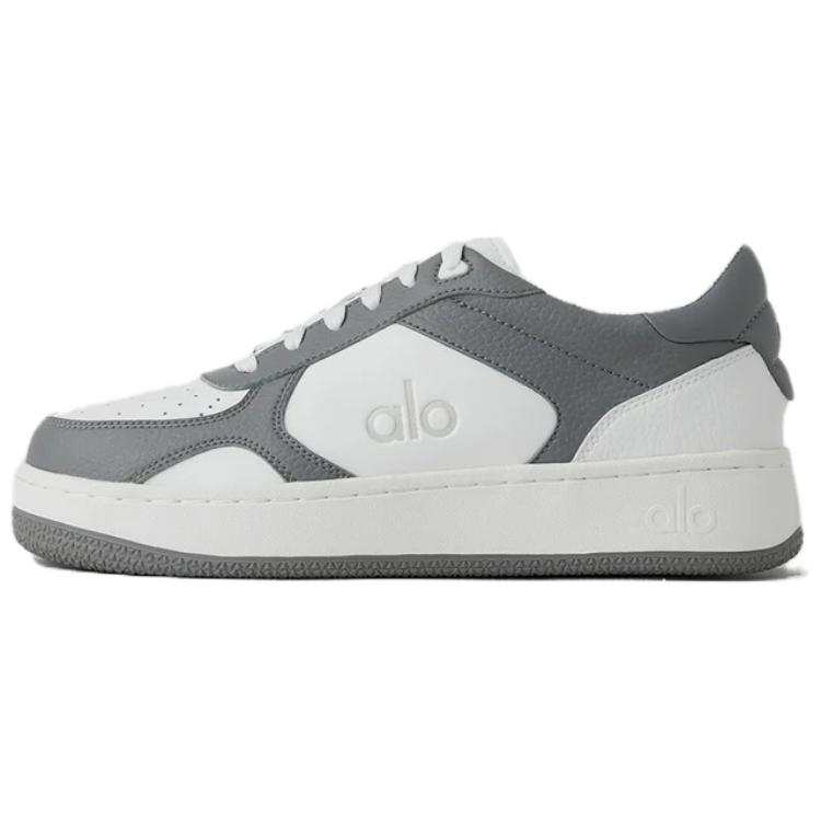 Alo Yoga Recovery Mode Comfortable Abrasion Resistant Breathable Low top Skateboard Shoes Unisex White Gray