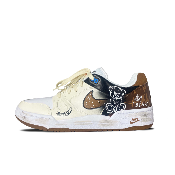 Nike Nike Full Force Cushioning Abrasion Resistant Lightweight Low top Skateboard Shoes Men's Beige Brown