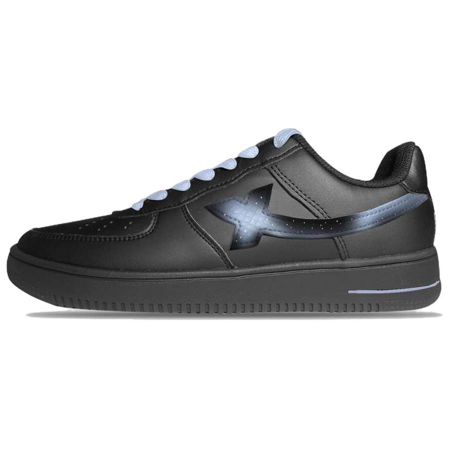 XTEP Air Force 1 Slip Resistant Abrasion Resistant Low top Skateboard Shoes Unisex Black Blue