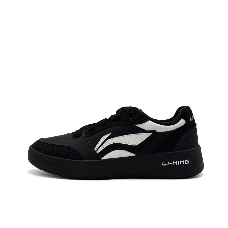 Li-Ning Li Ning Sycee V3 Meteorite Yinchuan Synthetic Leather Low top Skateboard Shoes Men's Black Silver