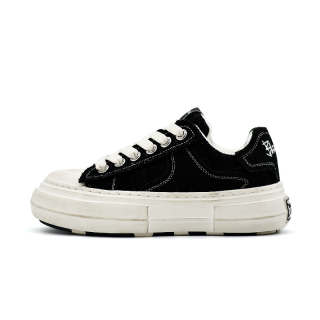 BLOVESTAR Slip Resistant, Abrasion Resistant, Height Increasing Low top Skateboard Shoes Women's Black