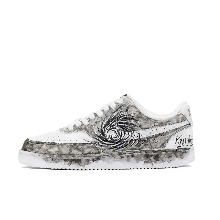 Nike Nike Court Vision 1 Slip Resistant Abrasion Resistant Low top Skateboard Shoes Men's Gray White