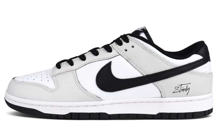 Nike Nike Dunk Slip Resistant Abrasion Resistant Low top Skateboard Shoes Unisex Light Gray