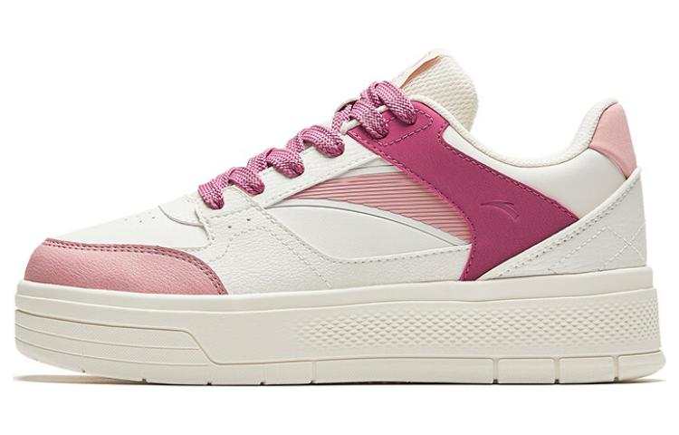 Anta Lightweight Height Increasing Low top Skateboard Shoes Women's Pink White