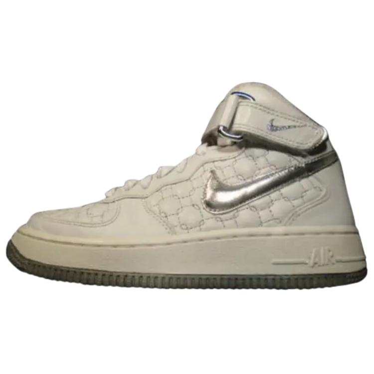 Nike Nike Air Force 1 Mid top Skateboard Shoes Women's Beige