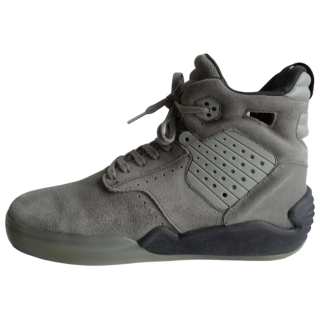 SUPRA Skytop 4 Comfortable Slip Resistant Abrasion Resistant High top Skateboard Shoes Unisex Gray