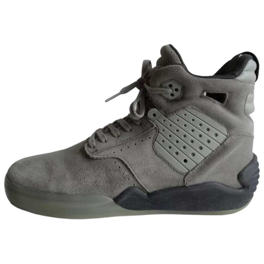 SUPRA Skytop 4 Comfortable Slip Resistant Abrasion Resistant High top Skateboard Shoes Unisex Gray
