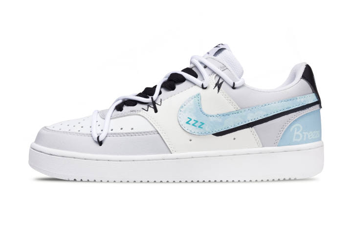 Nike Nike Court Vision 1 Sweet Dream Catkin Abrasion Resistant Abrasion Resistant Low top Skateboard Shoes Men's Blue White