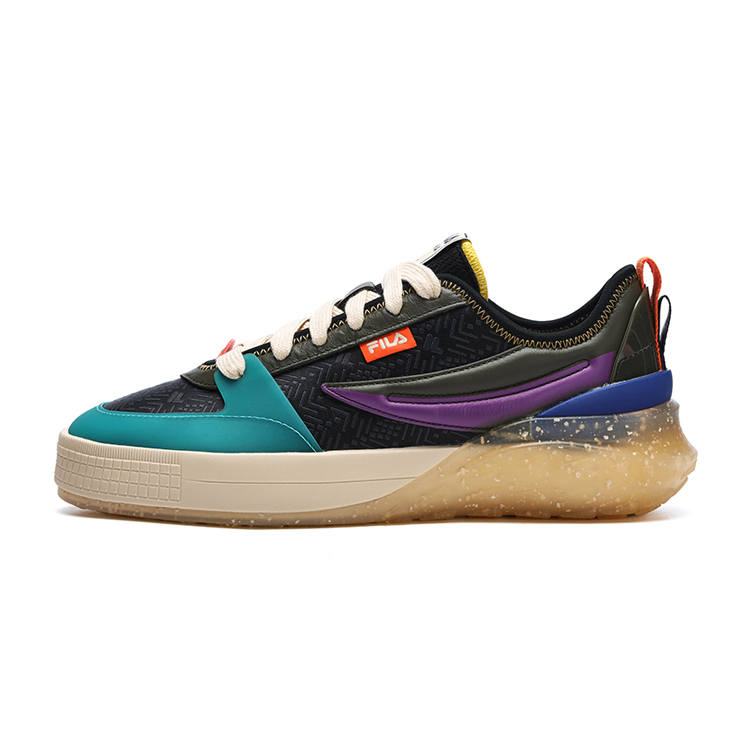 FILA Mix Dragon Scales Low top Skateboard Shoes Men's Duck Aqua Blue