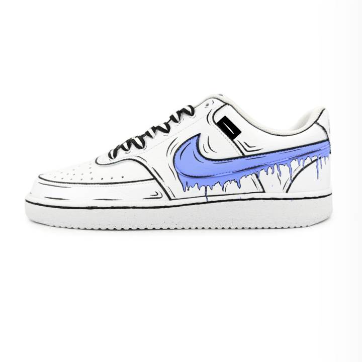Nike Nike Court Vision 1 Slip Resistant Low top Skateboard Shoes Unisex Blue