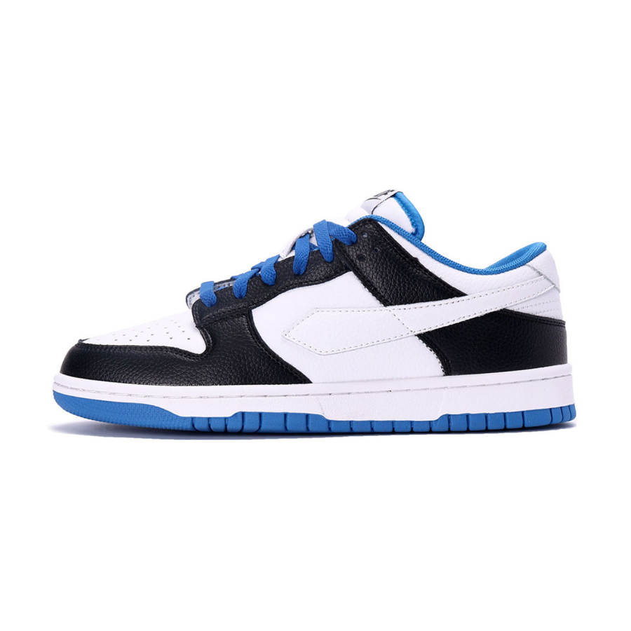 GLO BULL Abrasion Resistant Lightweight Breathable Low top Skateboard Shoes Men's Black White Blue
