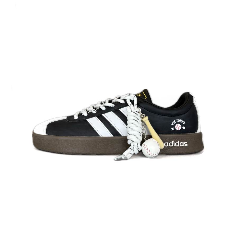 Adidas Neo VL Court 2.0 Abrasion Resistant Low top Skateboard Shoes Unisex Black White
