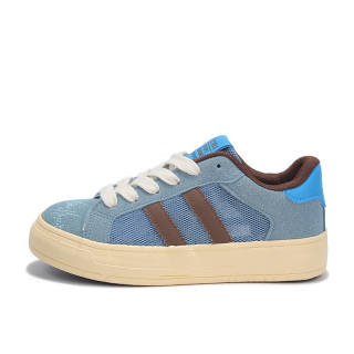 Yobn Slip Resistant Abrasion Resistant Low top Skateboard Shoes Women's Blue