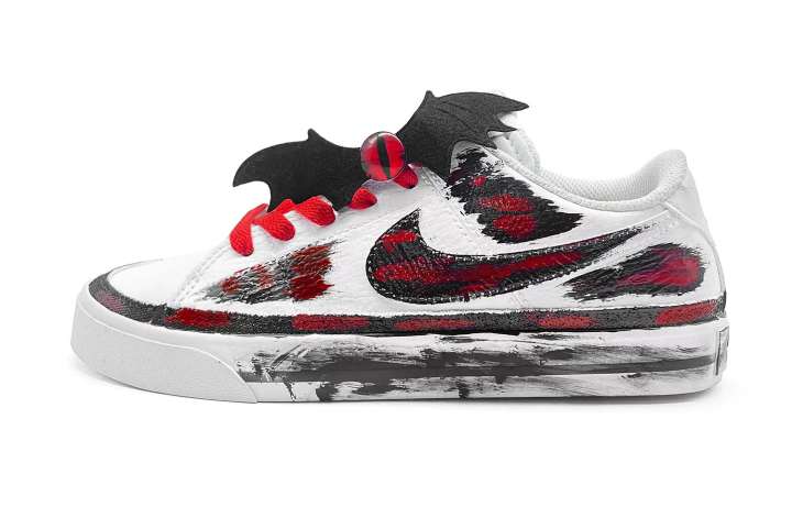 Nike Nike Court Legacy Wings Of Demon 2.0 Low top Skateboard Shoes Unisex Black White
