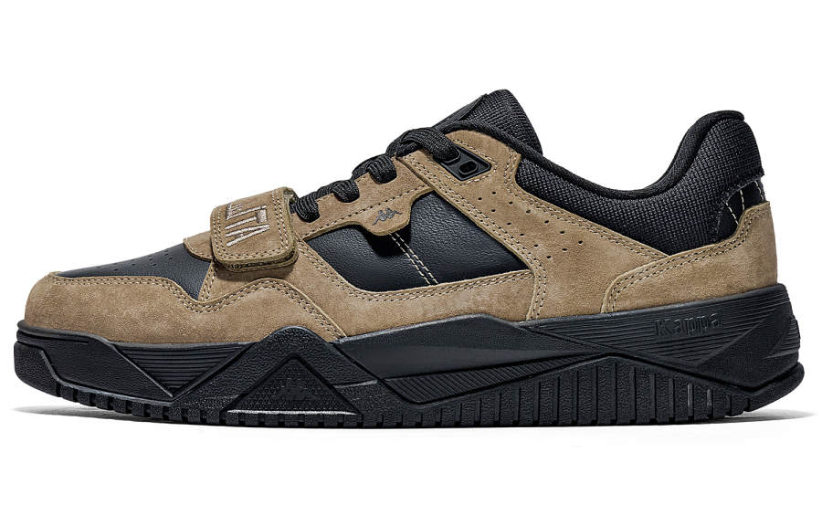 Kappa Back to Back Slip Resistant Abrasion Resistant Low top Skateboard Shoes Unisex Rusty Brown