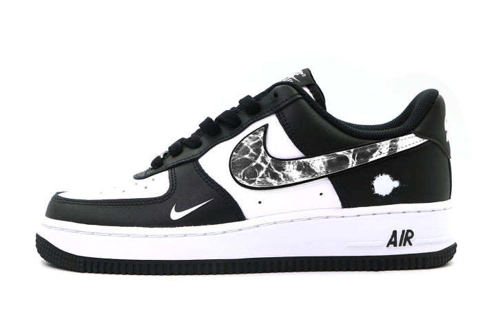 Nike Nike Air Force 1 Low top Skateboard Shoes Men's Black White