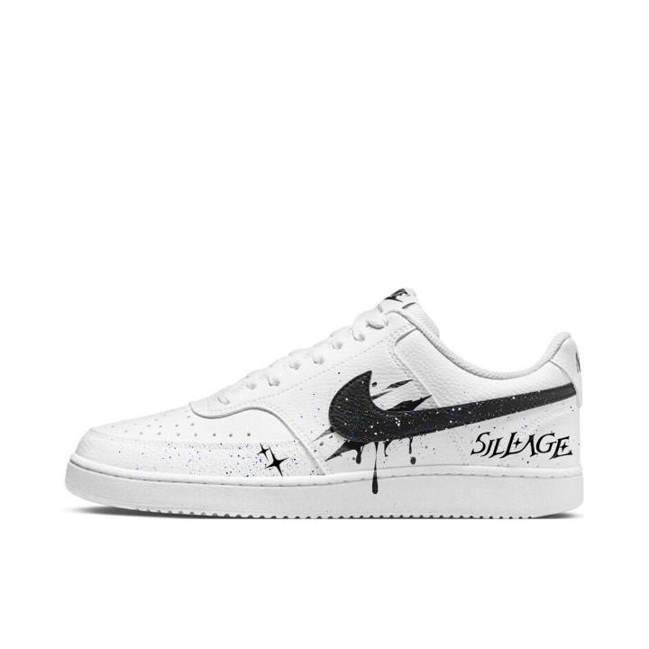 Nike Nike Court Vision 1 Night Star Leather Low top Skateboard Shoes Unisex Black
