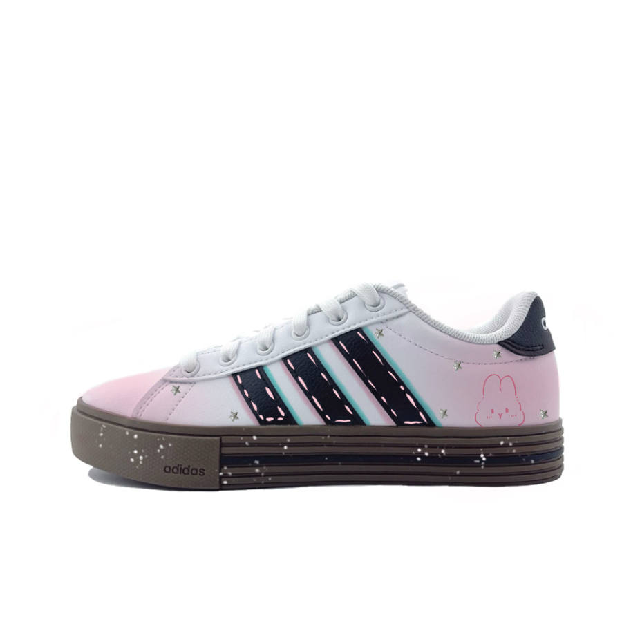 Adidas Adidas Daily 4.0 Abrasion Resistant Low top Skateboard Shoes Unisex Pink