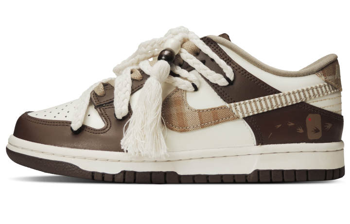 Nike Nike Dunk Brown Twilight Shadow Low top Skateboard Shoes Women's White Brown