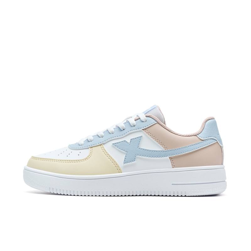 XTEP Air Force 1 Height Increasing Abrasion Resistant Lightweight Low top Skateboard Shoes Women's
