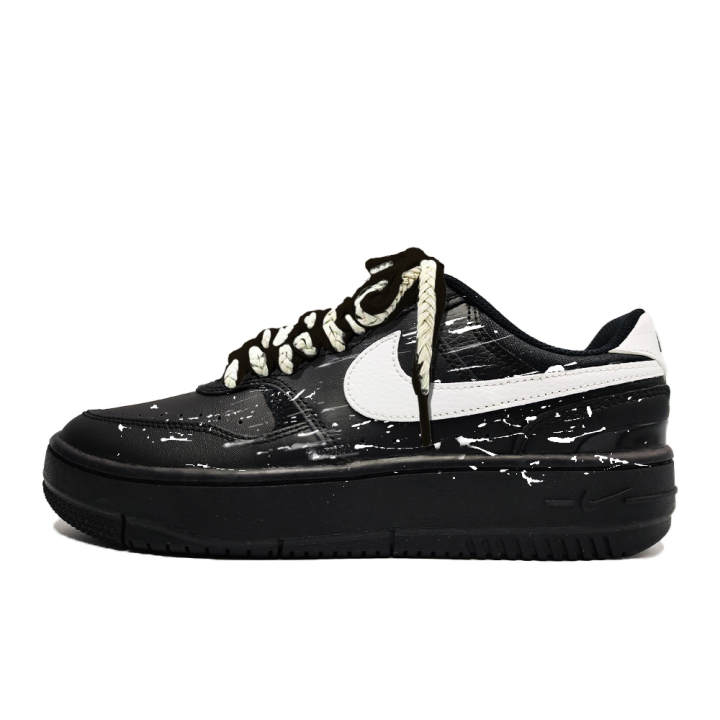Nike Nike Gamma Force The Realm Of Black And White Slip Resistant Abrasion Resistant Low top Skateboard Shoes Women's