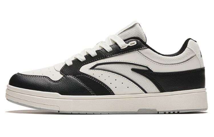 Anta Street Play GZ Low top Abrasion Resistant Breathable Skateboard Shoes Men's Black White