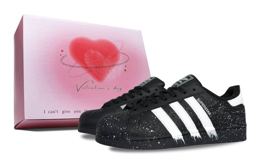 Adidas Originals SUPERSTAR Vast And Boundless Abrasion Resistant Low top Skateboard Shoes Unisex Black
