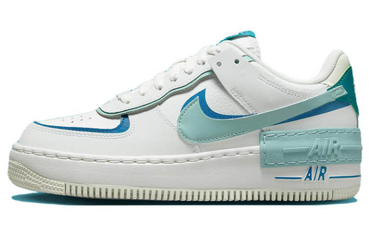 Nike Nike Air Force 1 Shadow White Industrial Blue Teal Women's