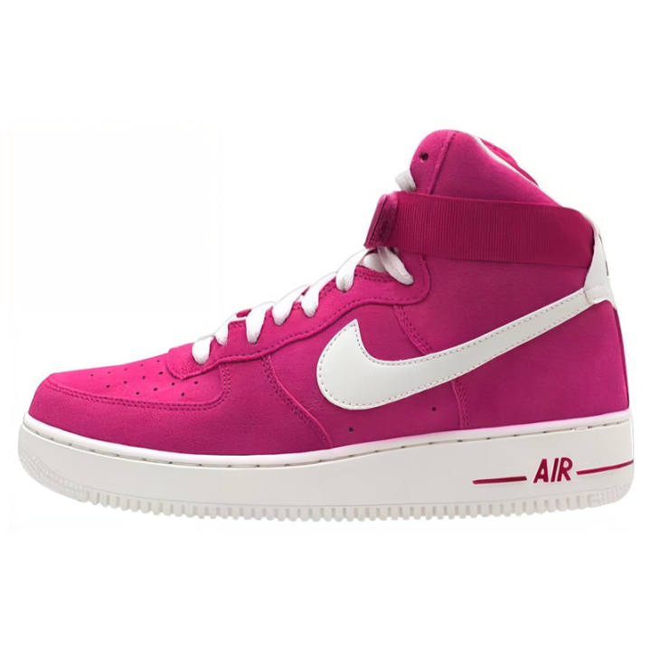 Nike Nike Air Force 1 Cushioning Abrasion Resistant High top Skateboard Shoes Men's Pink