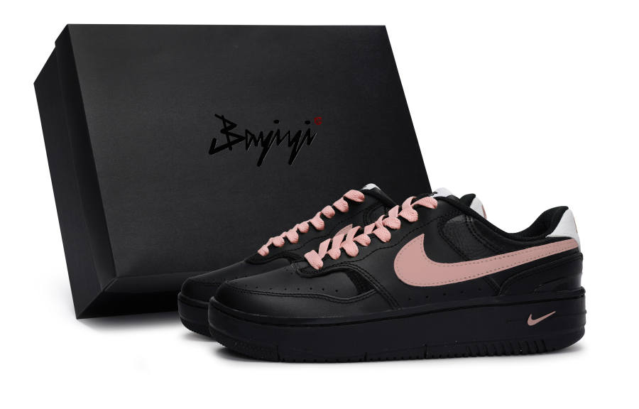 Nike Nike Gamma Force Abrasion Resistant Abrasion Resistant Low top Skateboard Shoes Women's Black Flesh Pink