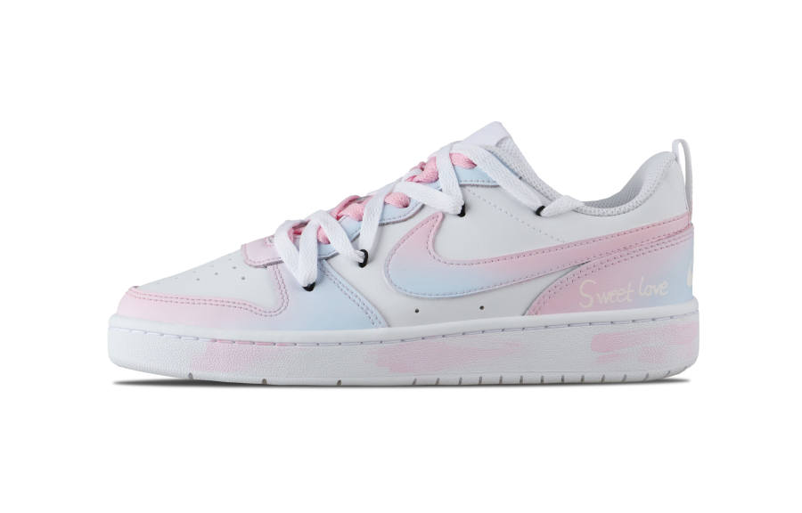 Nike Nike Court Vision 1 Sweet Love Abrasion Resistant Abrasion Resistant Low top Skateboard Shoes Unisex Blue Pink