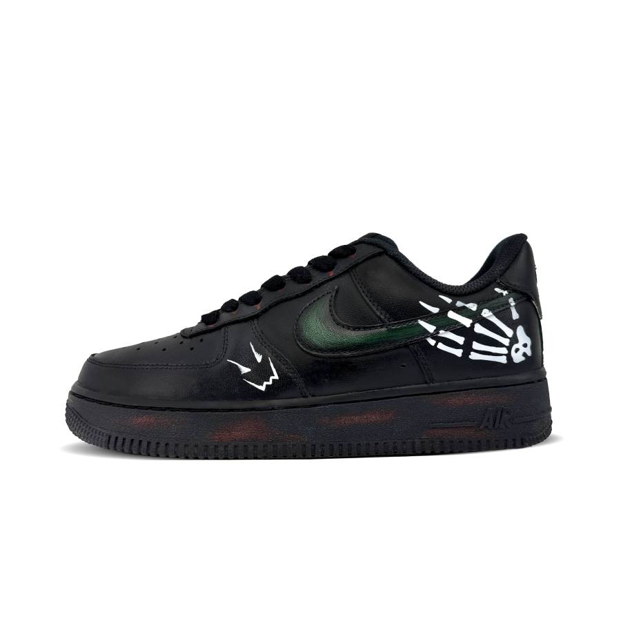 Nike Nike Air Force 1 Nightmare Strikes Abrasion Resistant Low top Skateboard Shoes Men's Black