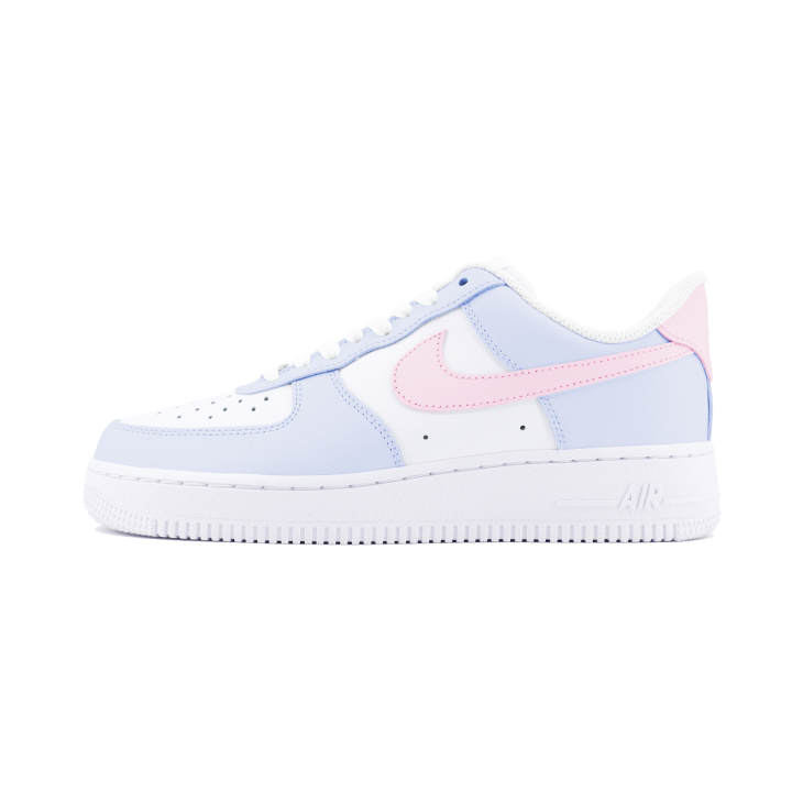 Nike Nike Air Force 1 Low top Skateboard Shoes Women's Blue Pink