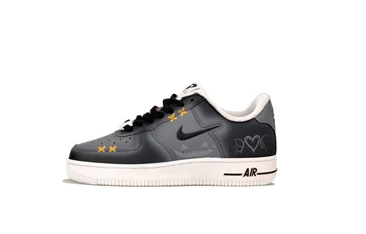 Nike Nike Air Force 1 Abrasion Resistant Low top Skateboard Shoes Women's Black