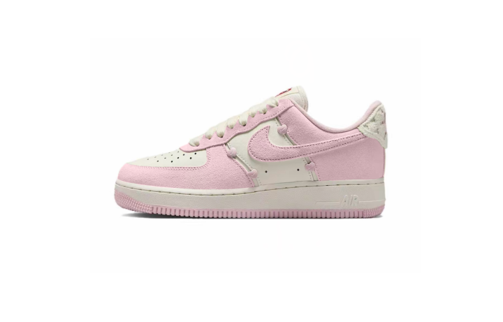 Nike Nike Air Force 1 Abrasion Resistant Low top Skateboard Shoes Women's Pink White