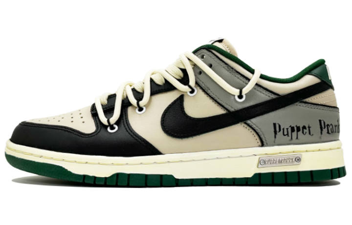 Nike Nike Dunk Low top Skateboard Shoes Unisex Beige Black