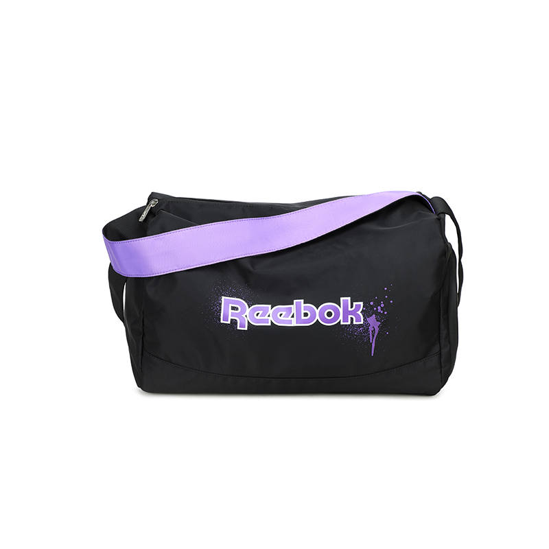 Reebok Nylon Gym Bag Regular Unisex Black Purple