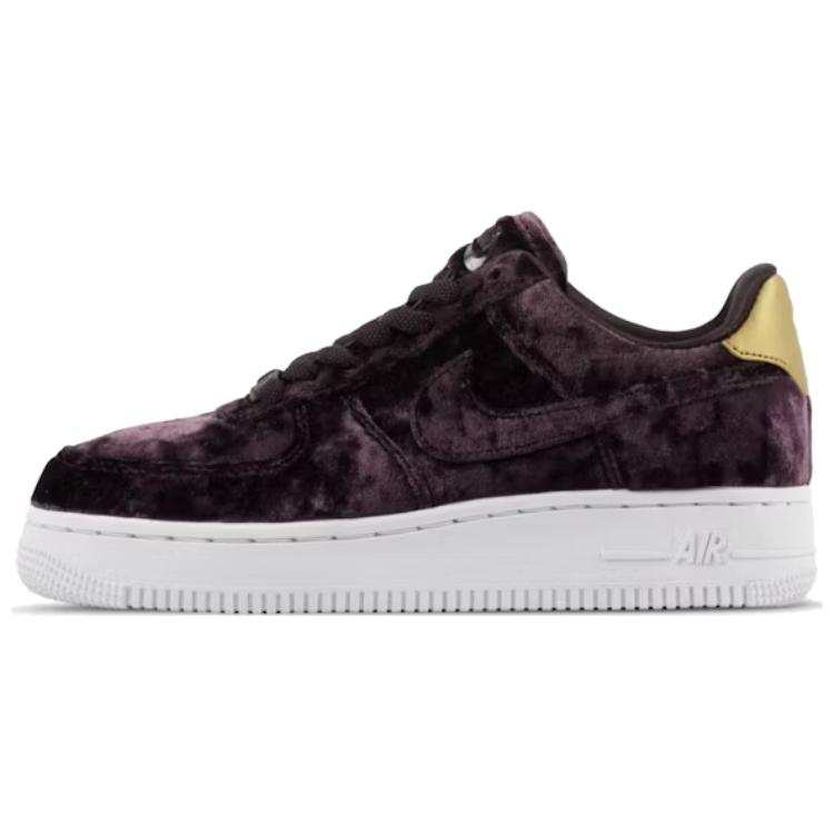 Nike Nike Air Force 1 Lightweight Abrasion Resistant Low top Skateboard Shoes Women's Purple
