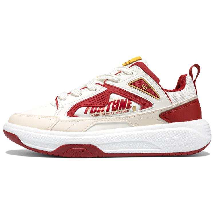 361° Slip Resistant, Abrasion Resistant, Lightweight Low top Skateboard Shoes Women's Red White