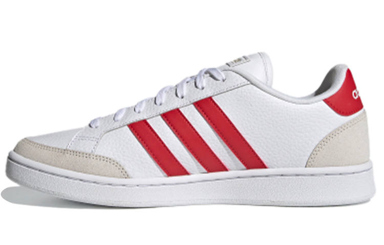 Adidas Neo GRAND COURT SE Synthetic Leather Low top Abrasion Resistant Skateboard Shoes Men's White Red Gray