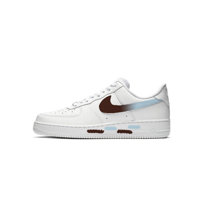 Nike Nike Air Force 1 07 Mint Chocolate Abrasion Resistant Low top Skateboard Shoes Unisex White Blue Brown