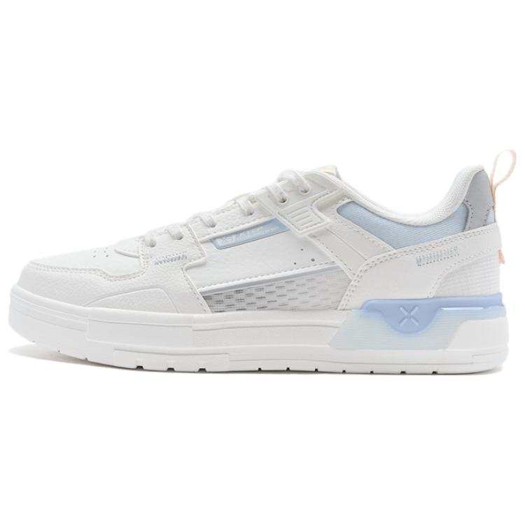 XTEP Cushioning, Wear Resistant Low top Skateboard Shoes Women's White Blue