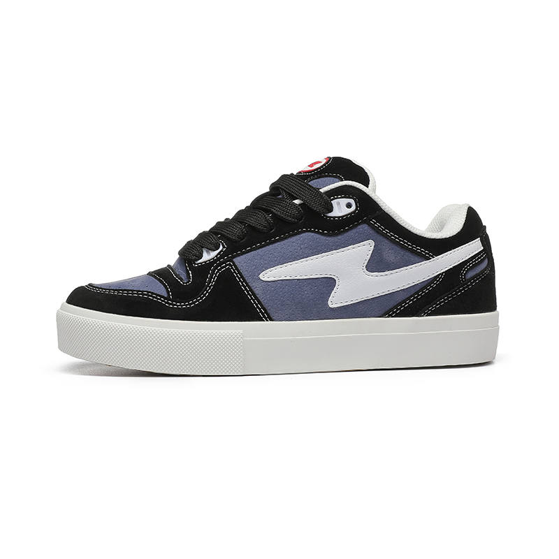 GZOZ Puffy Shoes Cushioning Abrasion Resistant Slip Resistant Low top Skateboard Shoes Unisex Black Blue