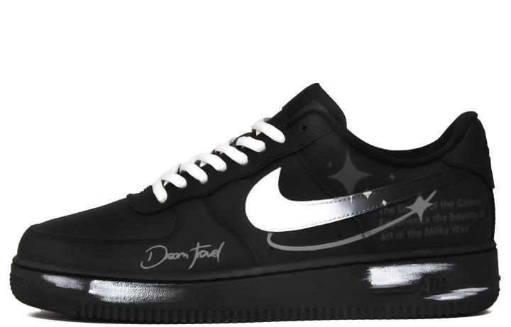 Nike Nike Air Force 1 Abrasion Resistant Abrasion Resistant Low top Skateboard Shoes Unisex Black White