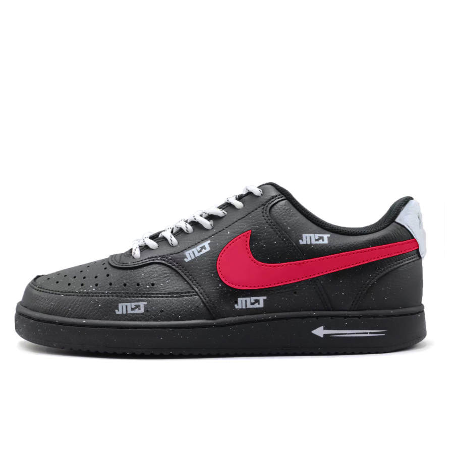 Nike Nike Court Vision 1 Gothic Red Flame Abrasion Resistant Abrasion Resistant Low top Skateboard Shoes Unisex
