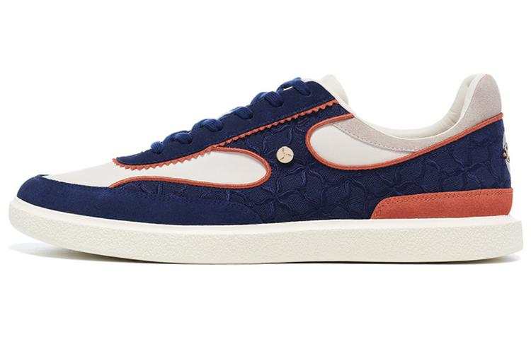 LI-NING 1990 LI NING 1990 Cloud Nichang Slip Resistant Abrasion Resistant Low top Skateboard Shoes Men's Blue Yellow