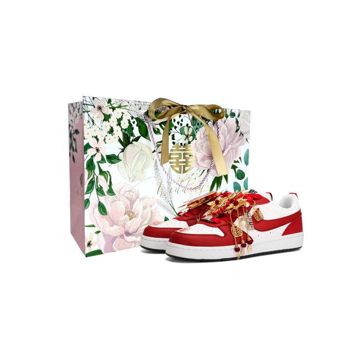 Nike Nike Court Borough Skateboard Shoes Unisex Low Top Red White